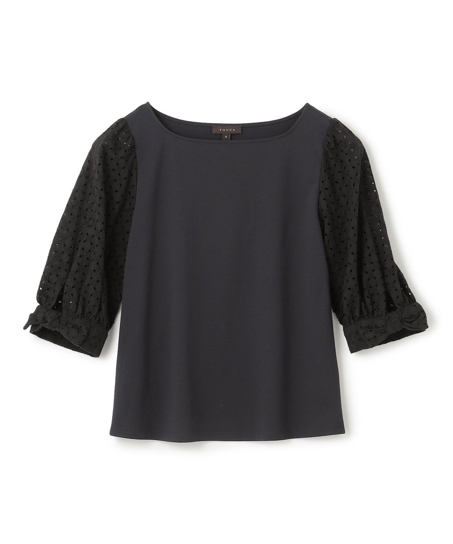 TOCCA 【消臭】CARAMEL WRAPPING トップス トッカ トップス カットソー・Tシャツ ネイビー ブラック ホワイト