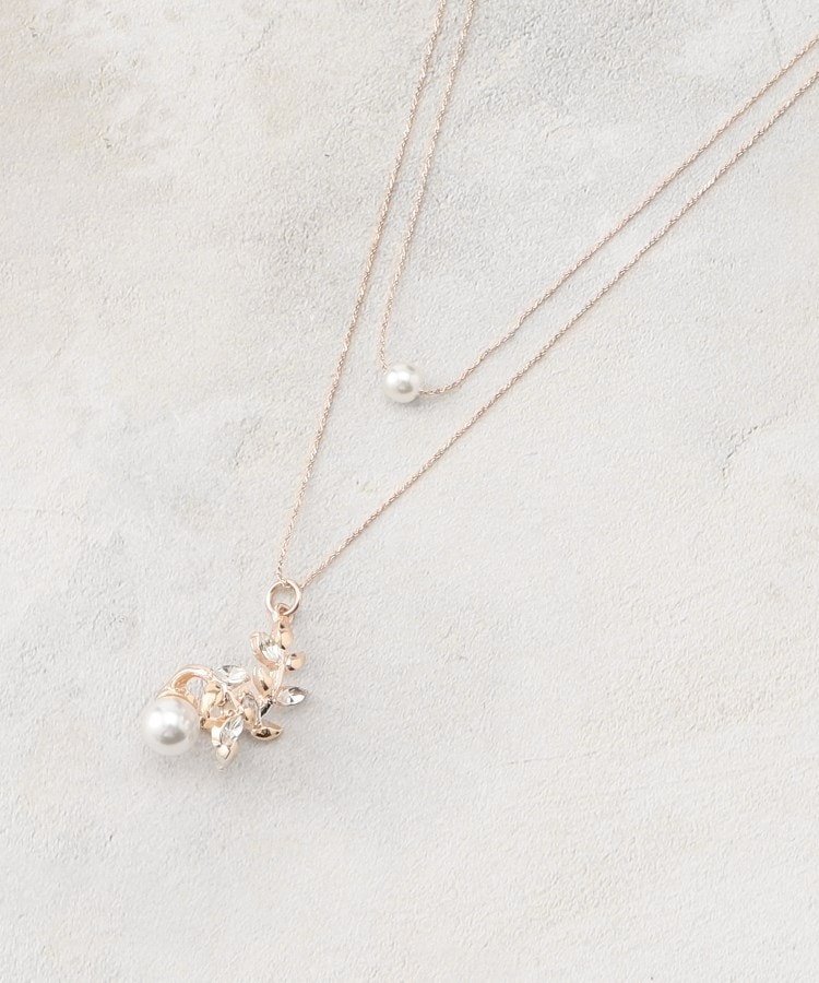 【SALE／30%OFF】grove フラワーモチーフパール調ネックレス グローブ アクセサリー・腕時計 ネックレ..