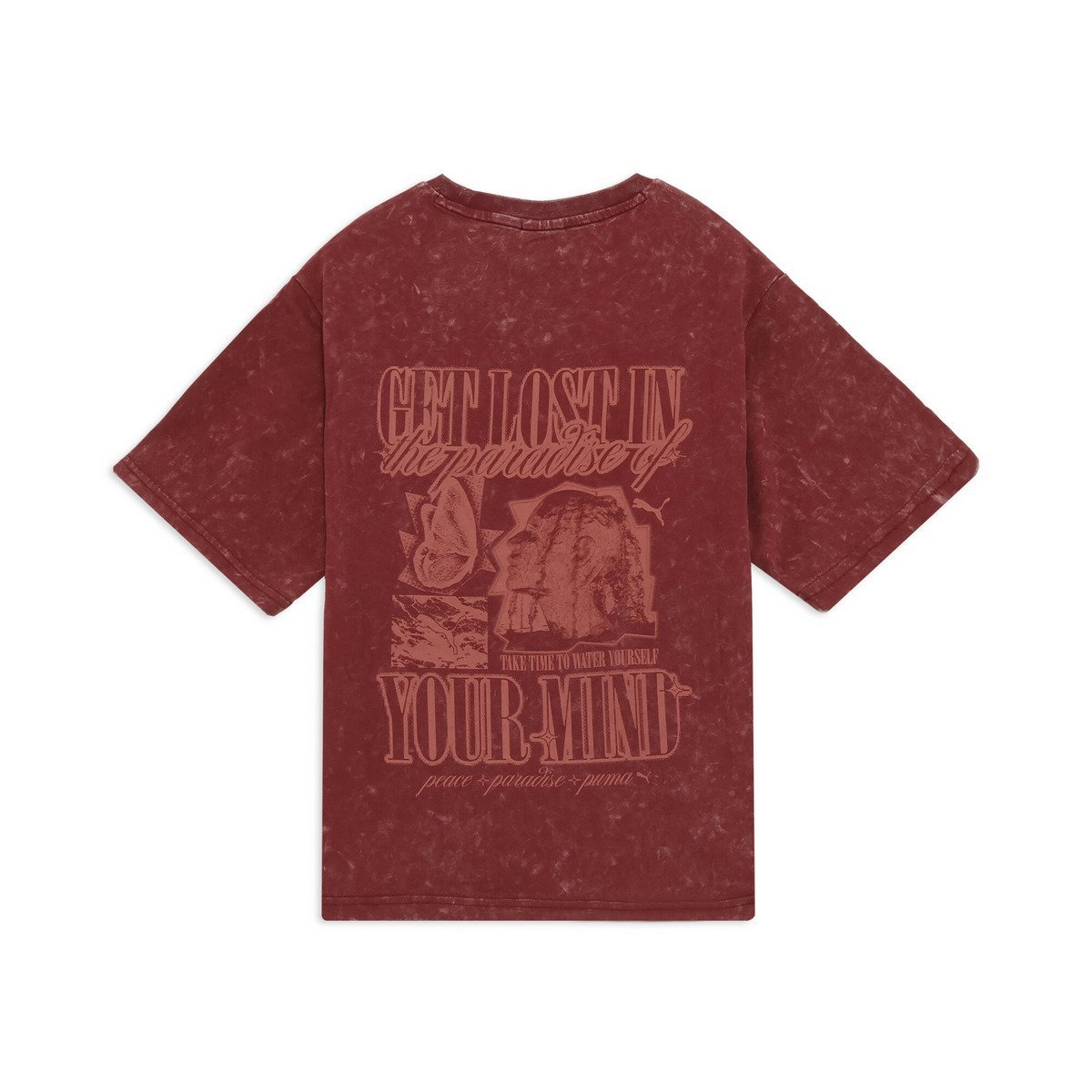 【SALE／30%OFF】PUMA ウィメンズ グラフィック パラダイス マインドセット ウォッシュド リラックスド 半袖 Tシャツ プーマ トップス カットソー・Tシャツ