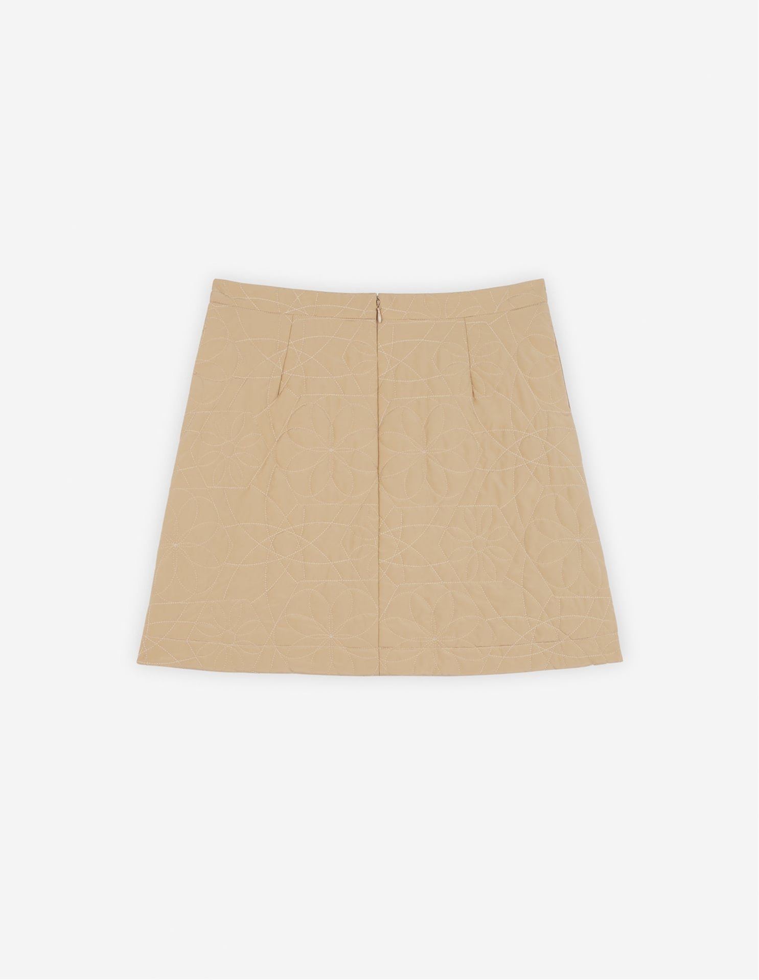 【SALE／50%OFF】Maison Kitsune 【公式】Maison Kitsune QUILTED MINI SKIRT メゾン キツネ アーカイブス スカート ミニスカート ベージュ【送料無料】