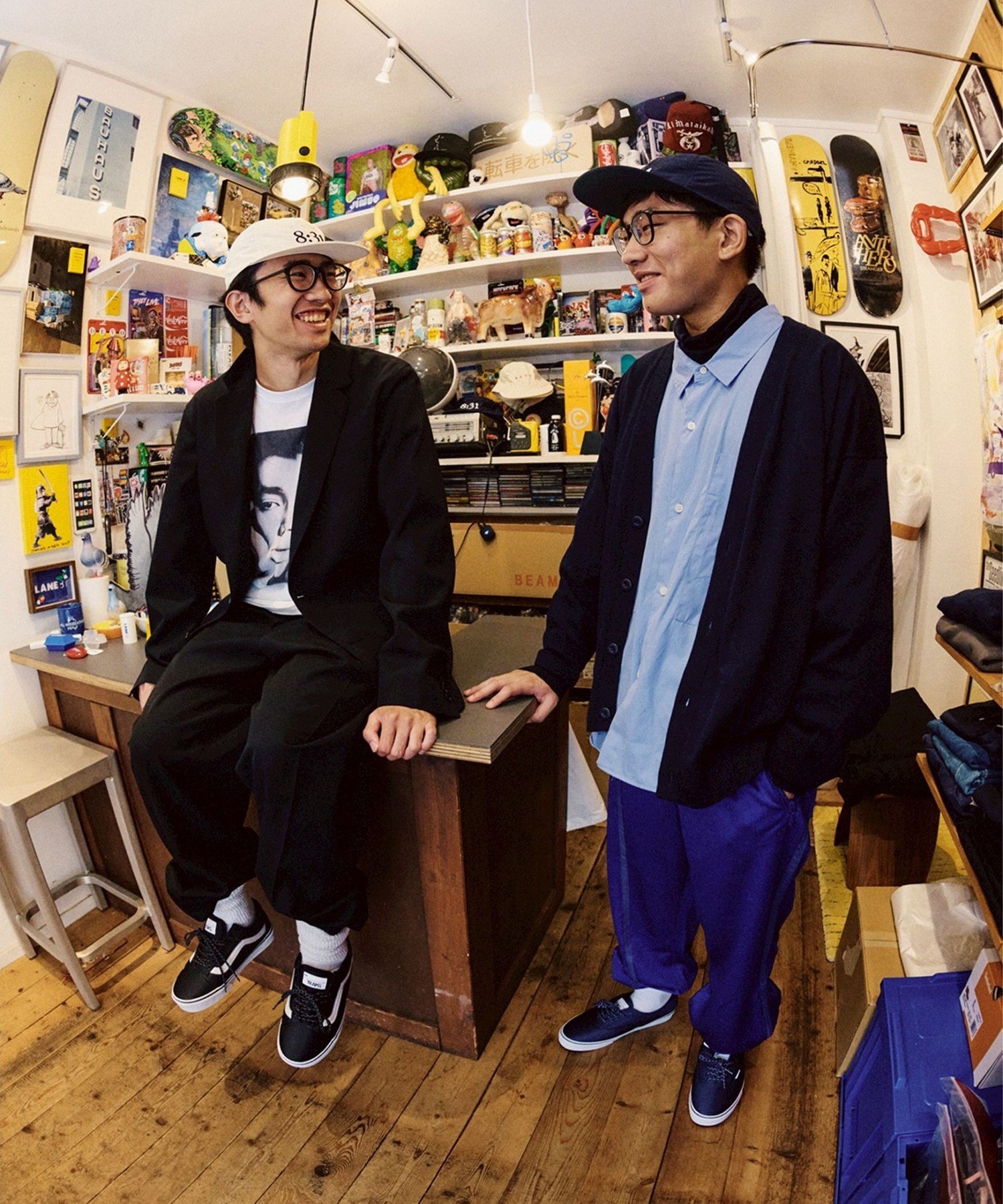 BEAMS 【別注】Vans / Authentic ビームス メン シューズ・靴 スニーカー ネイビー【送料無料】