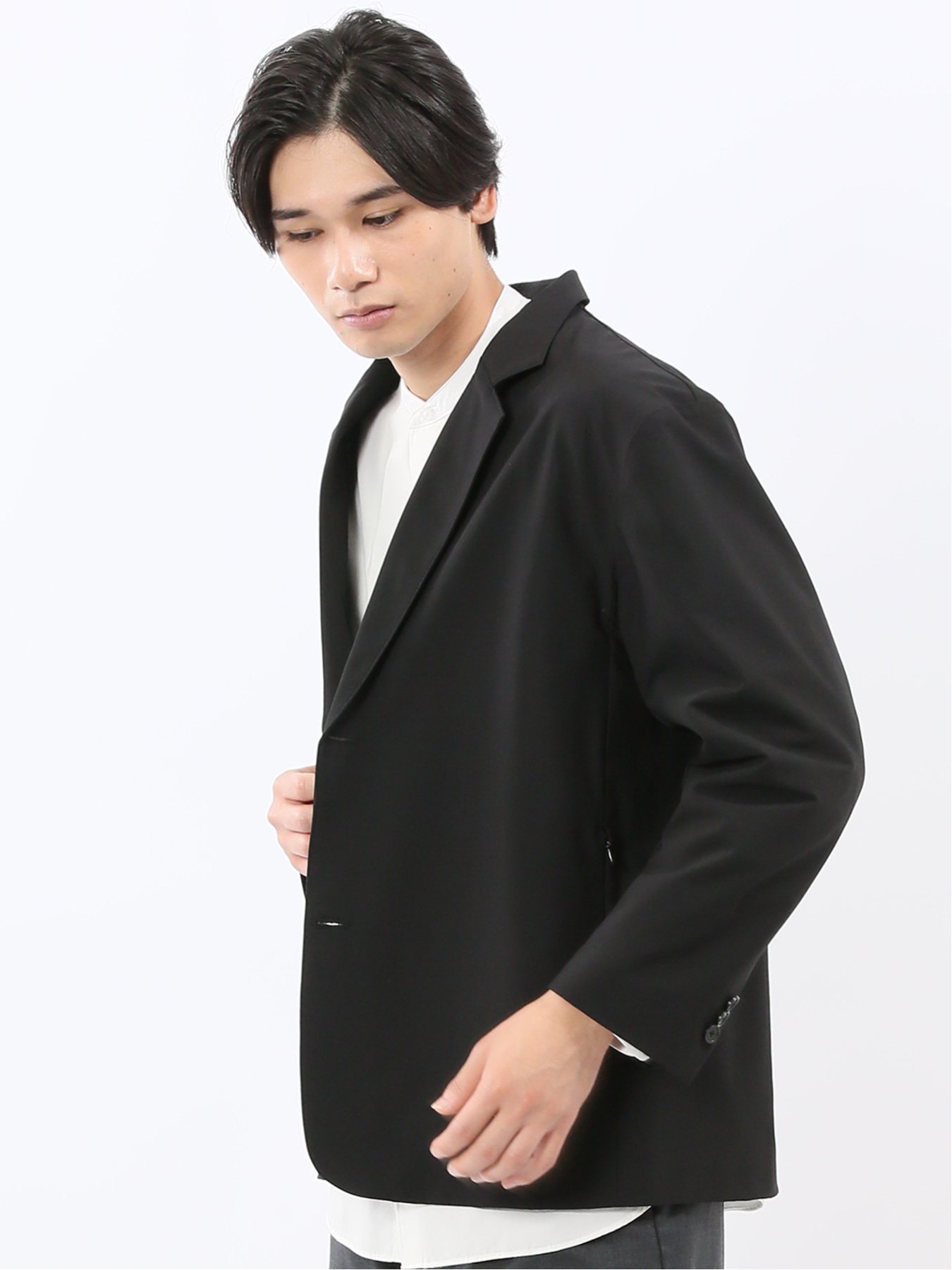 【SALE／10%OFF】TAKA-Q NEO BASICS ウール混 2ボタンジャケット(セットアップ可能) タカキュー ジャケット・アウター その他のジャケット・アウター【送料無料】