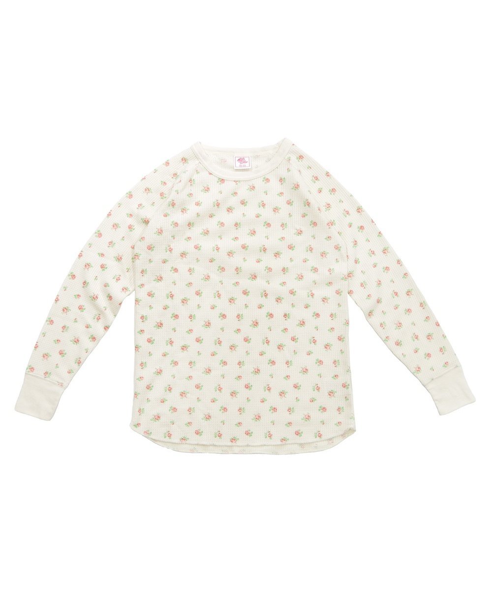 JEMORGAN JEMORGAN レディース ワッフル花柄ラグランロンT(パック入り) ローラ トップス カットソー・Tシャツ ピンク ブルー パープル【送料無料】