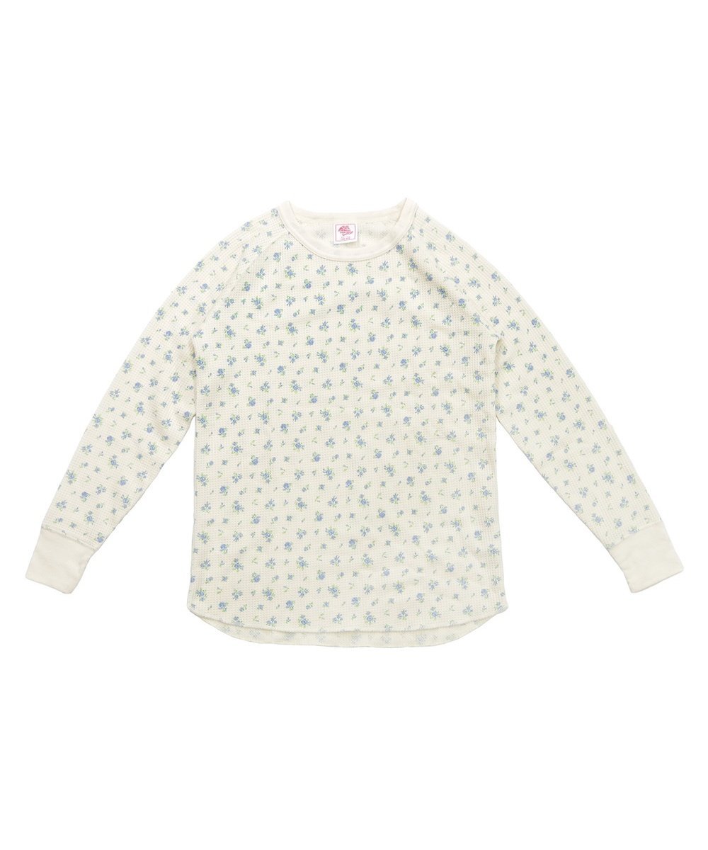 JEMORGAN JEMORGAN レディース ワッフル花柄ラグランロンT(パック入り) ローラ トップス カットソー・Tシャツ ピンク ブルー パープル