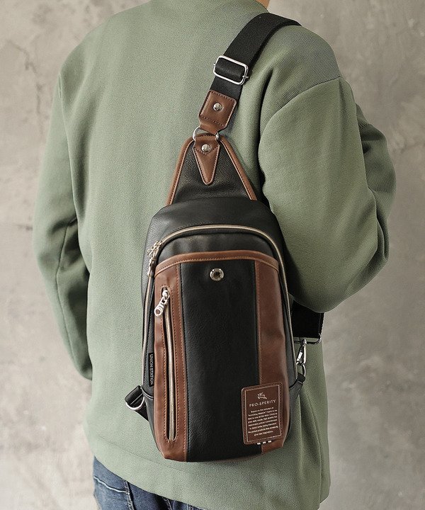 UNION STATION PRO-SPERITY別注ボディバッグ メンズ ビギ バッグ ボディバッグ・ウエストポーチ ブラック グレー ネイビー【送料無料】