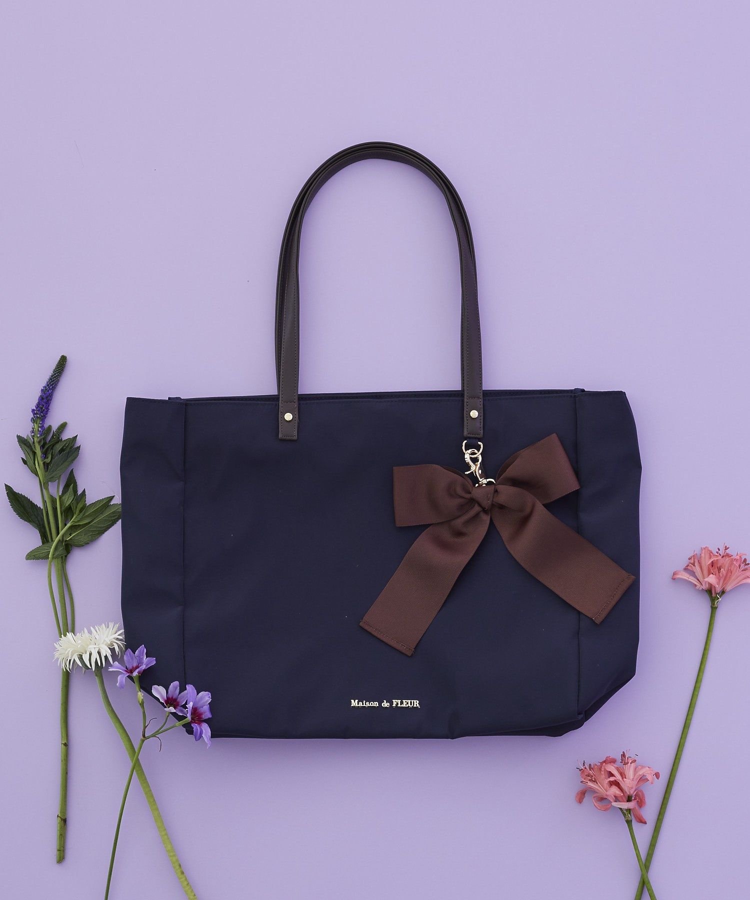 楽天市場】maison de fleur ミニダブルリボントートバッグチャームの通販