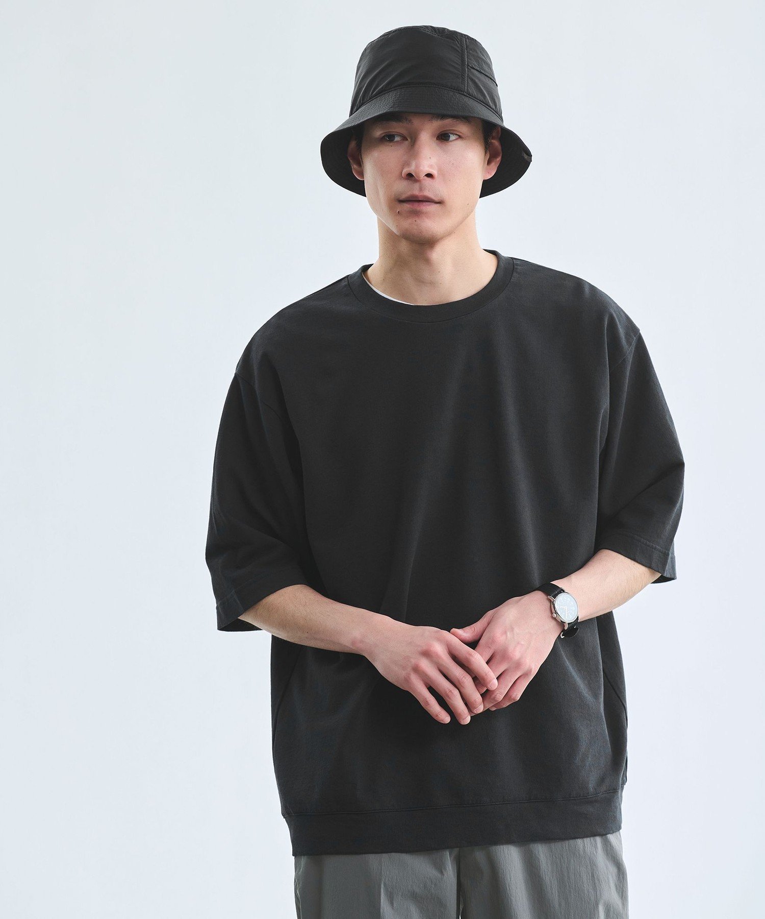 【SALE／50%OFF】UNITED ARROWS green label relaxing DEPEND インレイ クルーネック Tシャツ ユナイテッドアローズ アウトレット トップス カットソー・Tシャツ グリーン ブラック グレー ホワイト