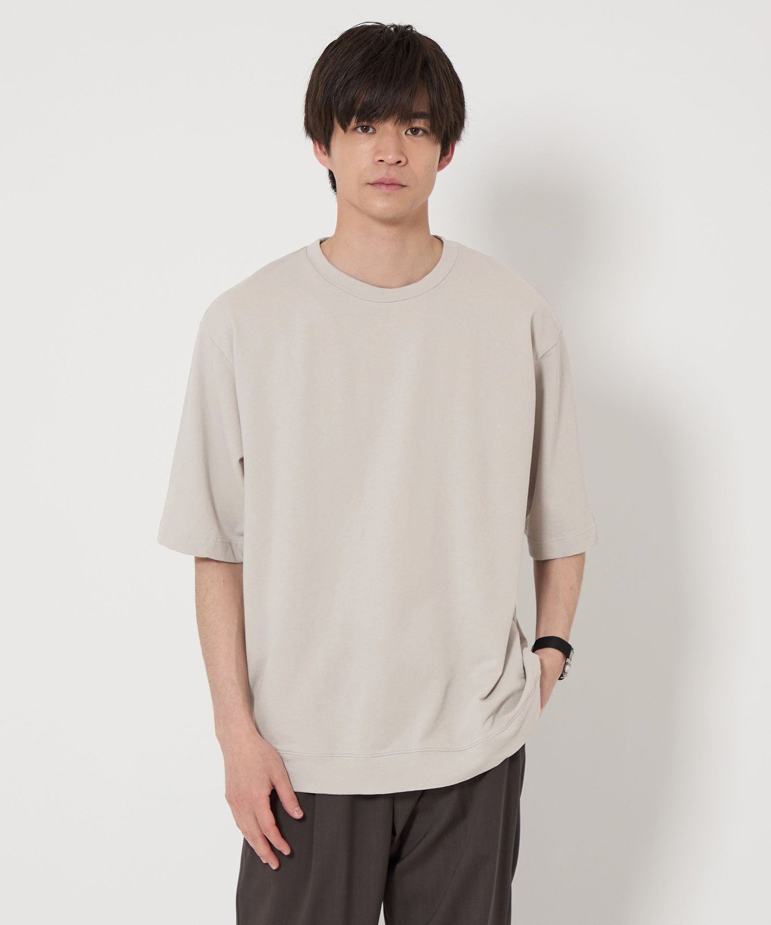 【SALE／50%OFF】UNITED ARROWS green label relaxing DEPEND インレイ クルーネック Tシャツ ユナイテッドアローズ アウトレット トップス カットソー・Tシャツ グリーン ブラック グレー ホワイト