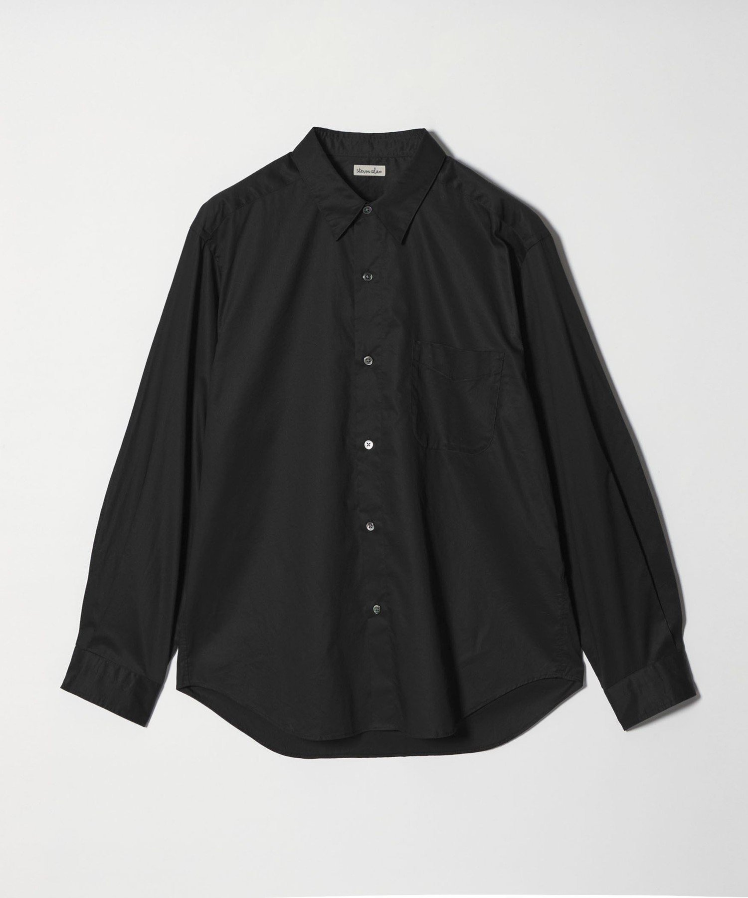 【SALE／35%OFF】Steven Alan ＜Steven Alan＞ 80 コンパクトヤーン ツイル レギュラーカラー シャツ NARROW ビューティー＆ユース　ユナイテッドアローズ トップス シャツ・ブラウス ネイビー ホワイト【送料無料】