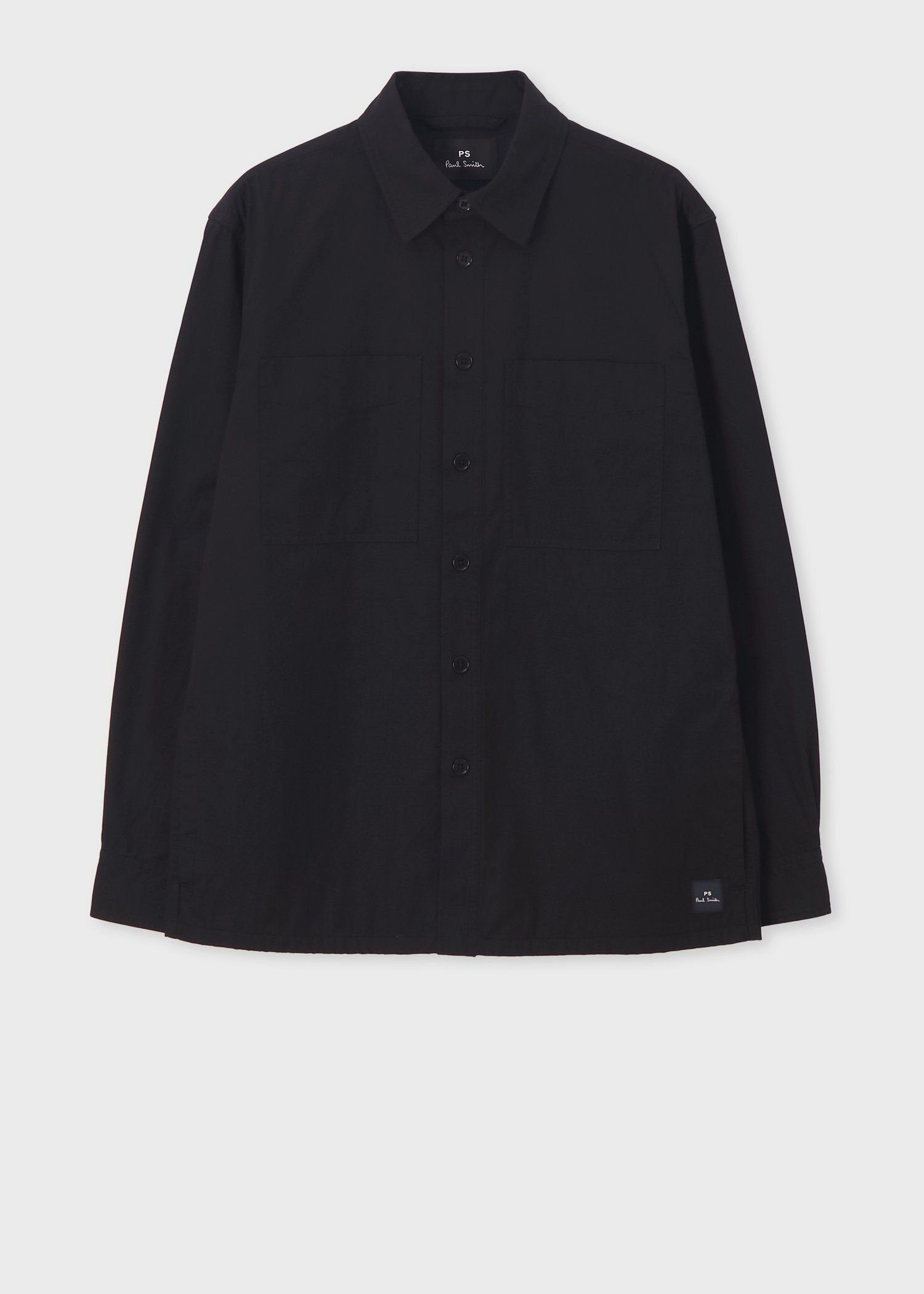 PS Paul Smith コットンリップストップ シャツブルゾン ポール・スミス ジャケット・アウター その他のジャケット・アウター ブラック グリーン【送料無料】
