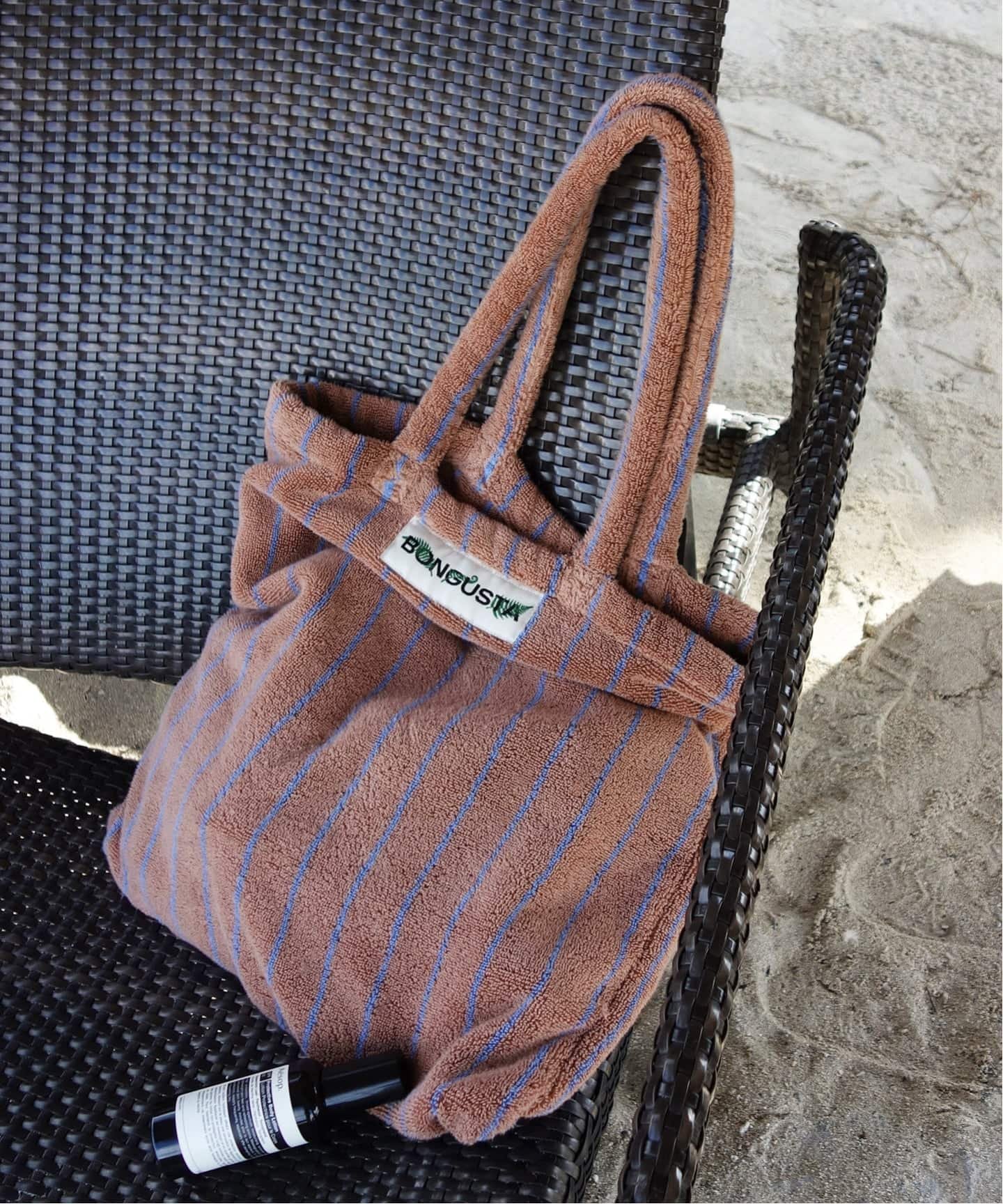 SLOBE IENA 《追加予約》BONGUSTA/ボングスタ naram striped トートバッグ スローブ イエナ バッグ トートバッグ グリーン パープル ベージュ ブラウン【送料無料】
