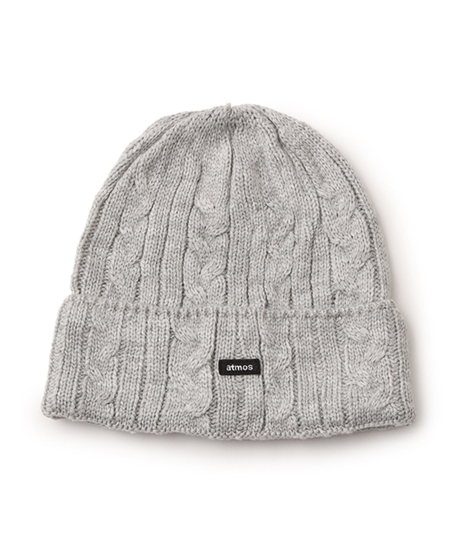 atmos atmos Cable Knit Beanie GRAY アトモス 帽子 ニット帽・ビーニー グレー【送料無料】