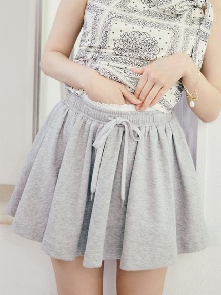 LILY BROWN レイヤードフレアミニスカショーパン リリーブラウン パンツ その他のパンツ ブラウン グレー【送料無料】