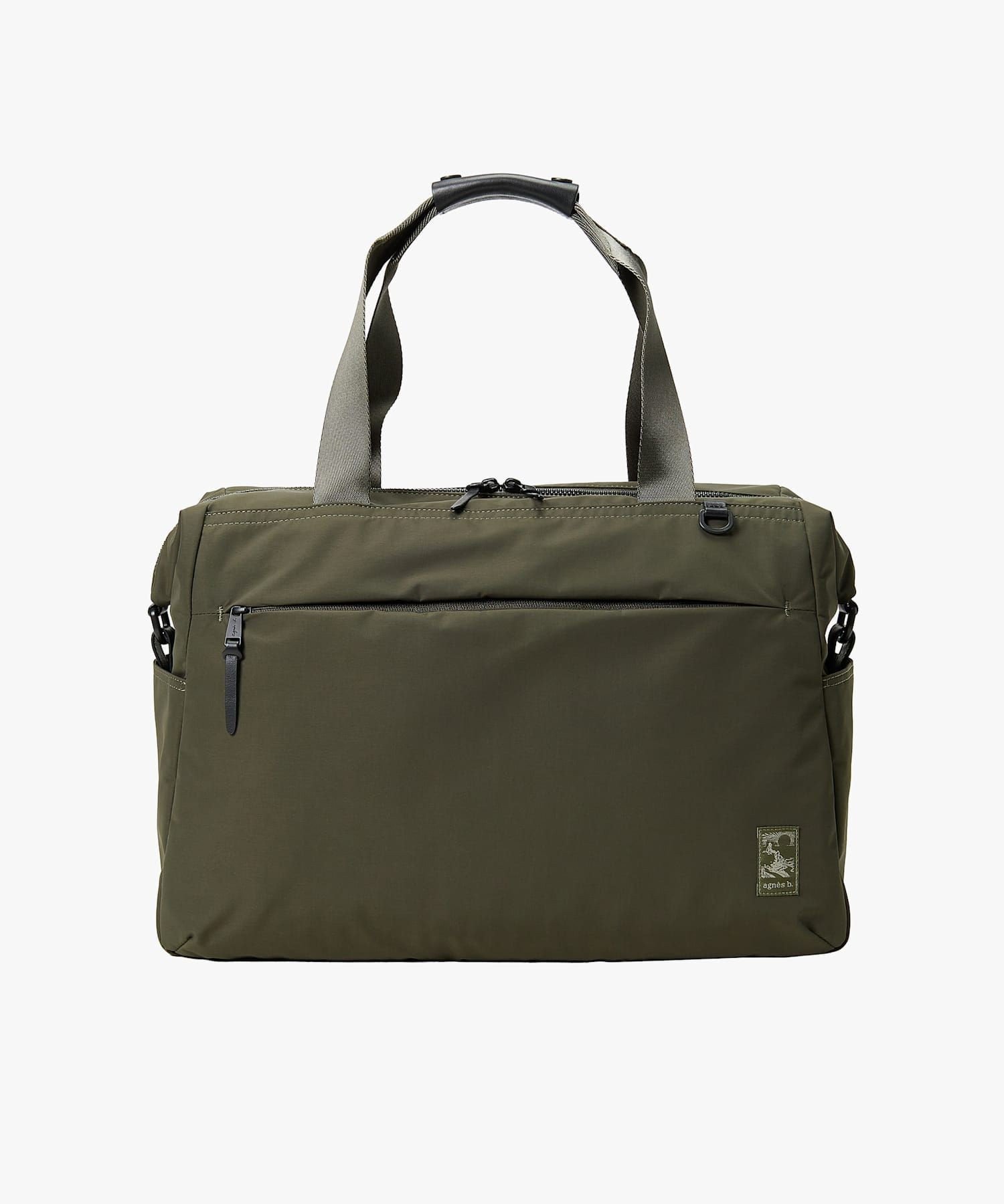 agnes b. VOYAGE ナイロン 2way ラージ ボストンバッグ ”Trip” ZAH01-10 アニエスベー バッグ ボストンバッグ グリーン【送料無料】