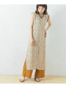 【SALE/50%OFF】ROSSO レース編み2WAYワンピース アーバンリサーチロッソ ワンピース ワンピースその他 ベージュ ブラウン【送料無料】