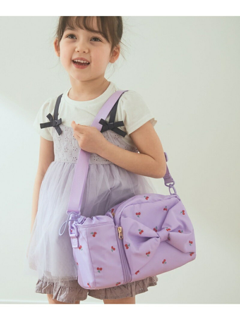 【20220204_spring_deal】any FAM キッズ バッグ エニィファム any FAM KIDSany FAM KIDS 3WAYボトルホルダー付 ショルダーバッグ エニィファム バッグ ショルダーバッグ パープル ピンク【送料無料】