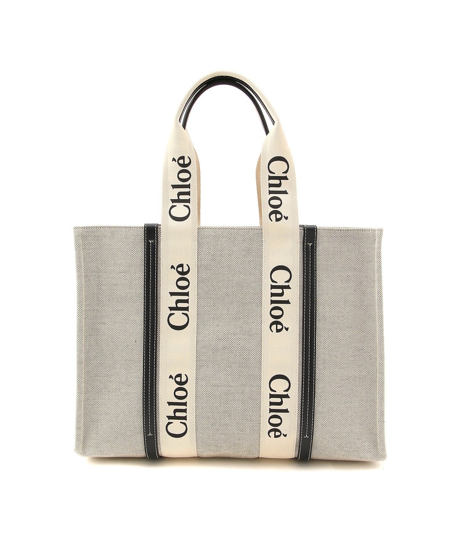 Chloe 【公式】Chloe/WOODY/LARGE TOTE BAG ラージトートバッグ クロエ バッグ トートバッグ ネイビー【送料無料】のサムネイル