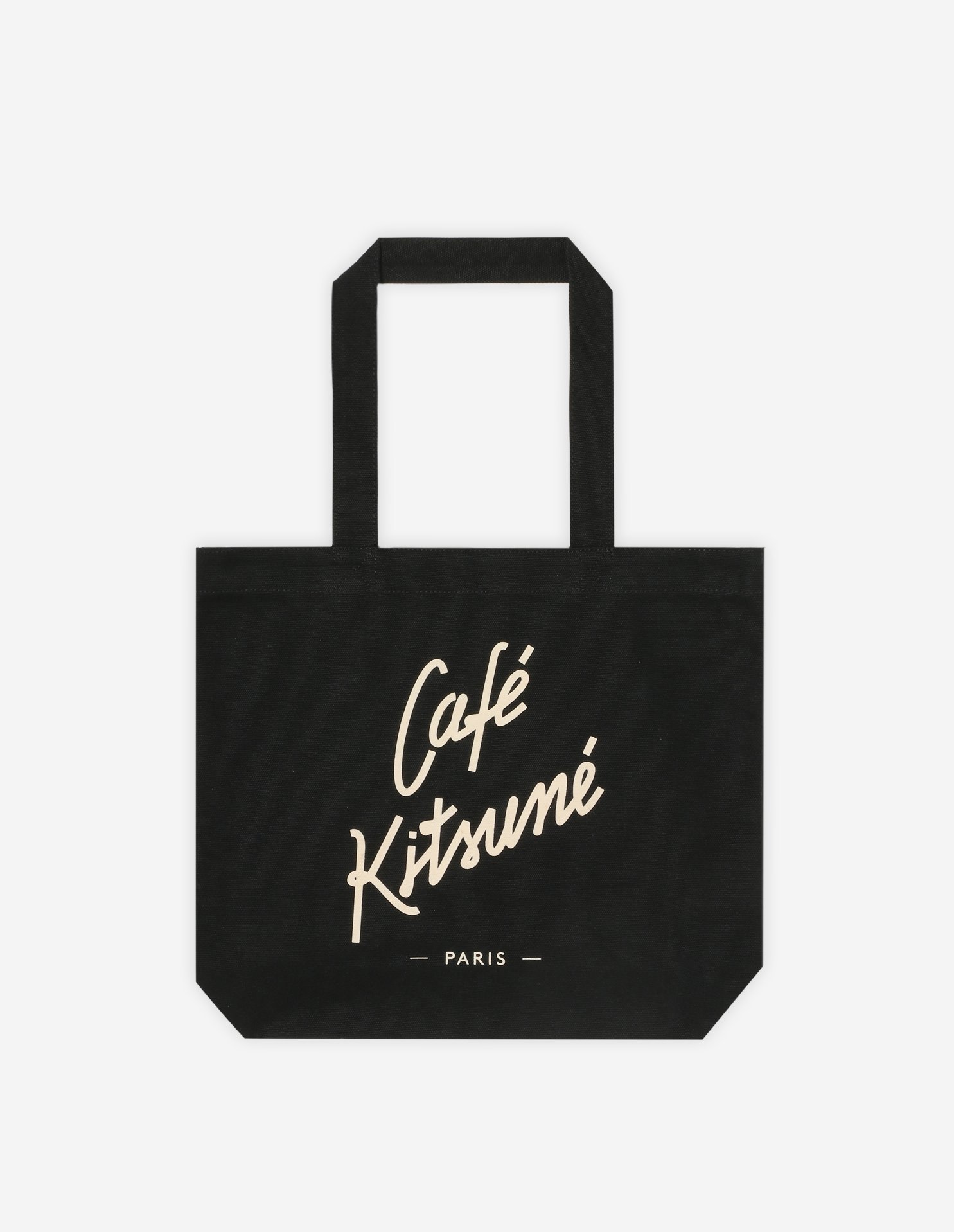 CAFE KITSUNE Cafe Kitsune/ U CAFE KITSUNE TOTE メゾン キツネ バッグ トートバッグ ブラック ホワイト【送料無料】