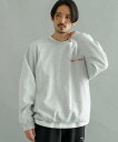 URBAN RESEARCH URBAN RESEARCH iD CANTINA Sweat Crew Neck アーバンリサーチ トップス スウェット・トレーナー グレー ブラック