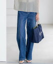 23区 S 【Oggi3月号掲載/新色追加/洗える】23区DENIM ストレッチ ワイドパンツ ニジュウサンク パンツ ジーンズ・デニムパンツ ブルー ネイビー...
