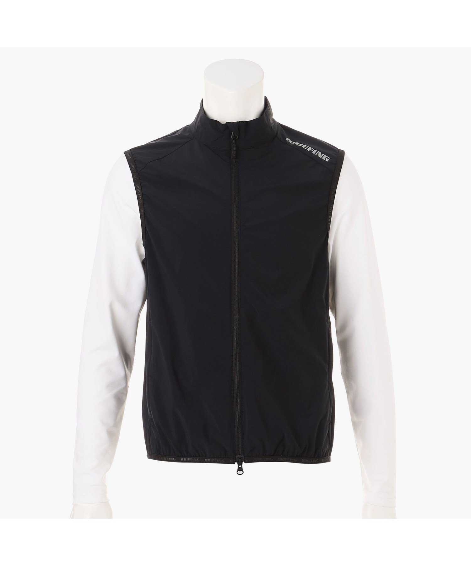 BRIEFING GOLF メンズリフレクティブロゴウインドベスト ブリーフィング ジャケット・アウター テーラードジャケット・ブレザー グリーン ベージュ ネイビー ブラック【送料無料】