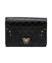 ANNA SUI アナスイ ANNA SUI エレノア 内Lファスナー二つ折り財布 クイーポ 財布・ポーチ・ケース 財布 ブラック グリーン パープル【送料無料...