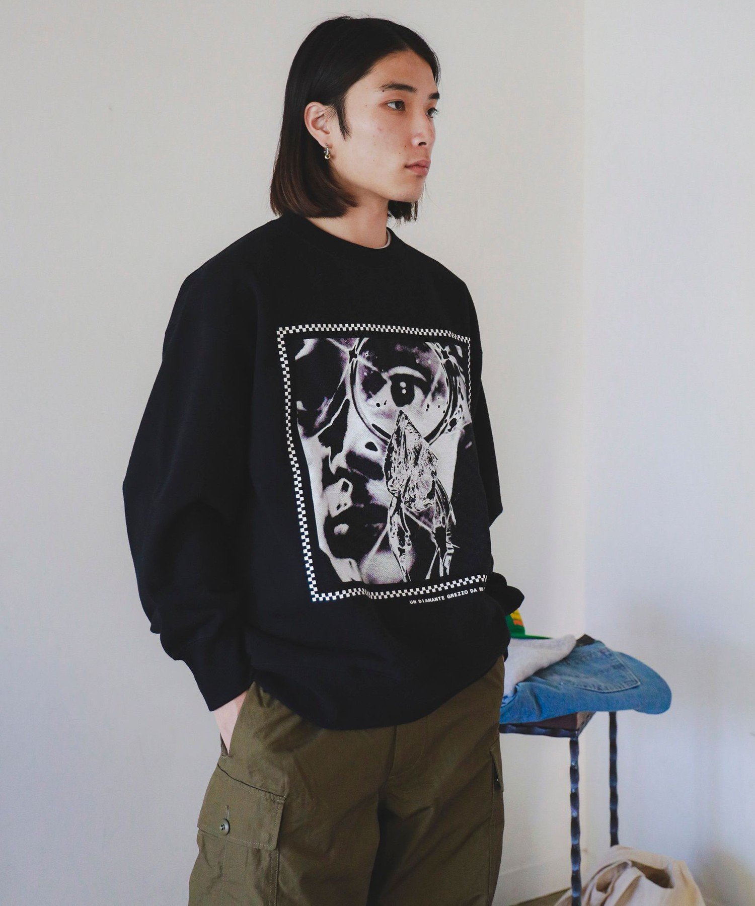 【SALE／50%OFF】BEAMS T Bureau Bertrand Clement * BEAMS T / Sweatshirt ビームス アウトレット トップス スウェット・トレーナー ブラック【送料無料】