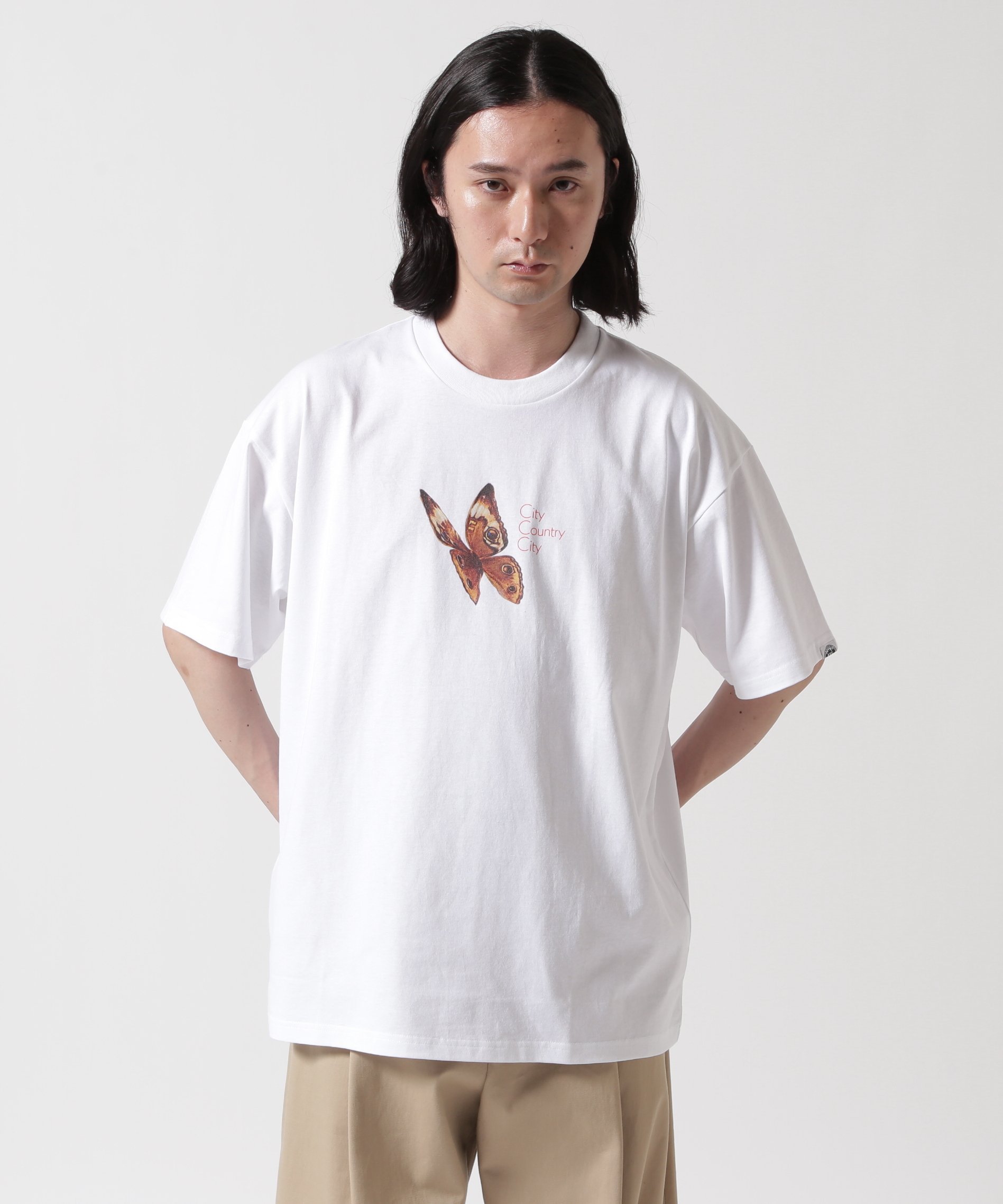 GARDEN TOKYO CITY COUNTRY CITY×LONNIE LISTON SMITH /シティーカントリーシティー/Reflection of A G ガーデン トップス カットソー・Tシャツ ホワイト【送料無料】