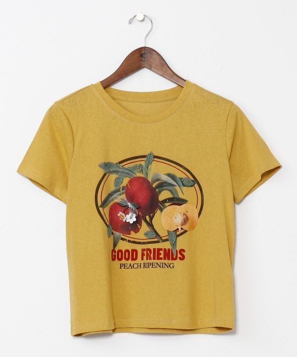 チャイハネ 【チャイハネ】グッフルTシャツ アミナコレクション トップス カットソー・Tシャツ ブラック ホワイト イエロー