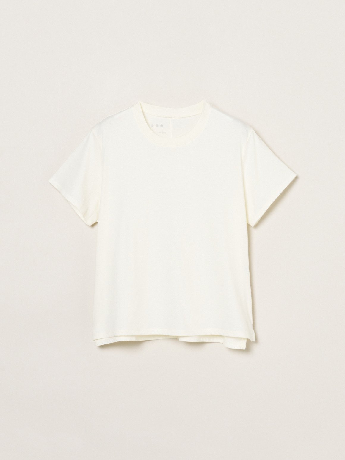 three dots Sanded jersey mini tee スリードッツ トップス カットソー・Tシャツ ホワイト ネイビー ブラック