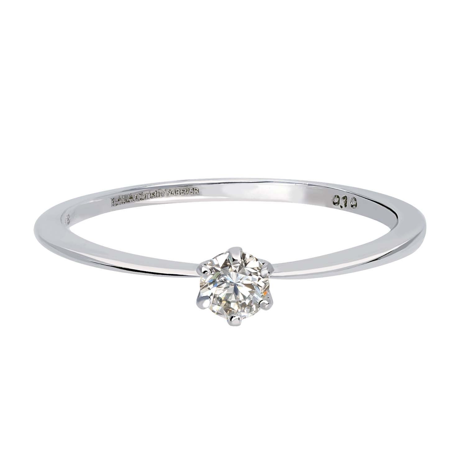 LARA Christie ダイヤモンド リング フォーエバー 天然ダイヤモンド 0.1ct Pt950 プラチナ ララクリスティー アクセサリー・腕時計 リング・指輪