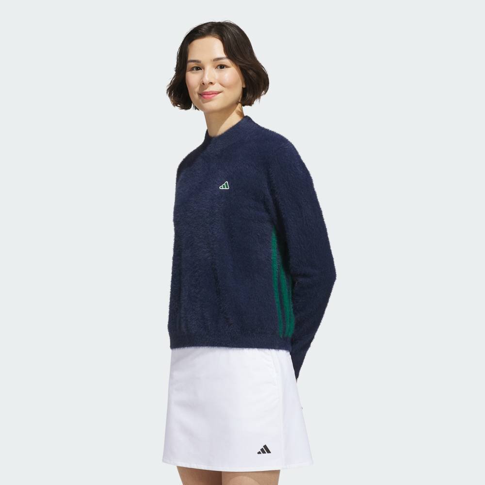 adidas 【公式】アディダス adidas 返品可 スリーストライプス クルーネック長袖セーター アディダス トップス スウェット・トレーナー ブルー【送料無料】