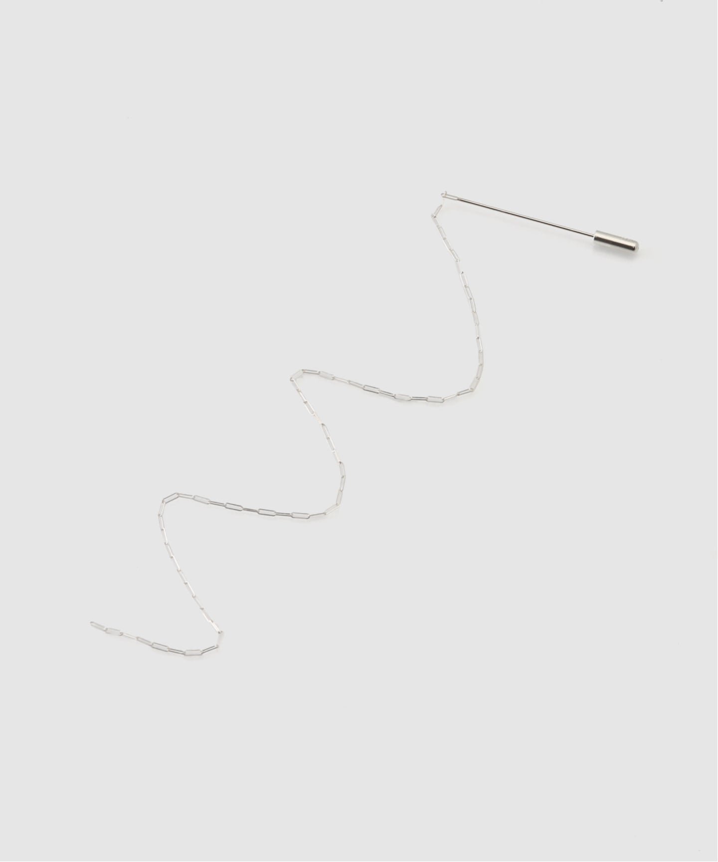 IENA wePERM/ウィパーマ SEWING CHAIN BROOCH ブローチ WPO-0045 イエナ アクセサリー・腕時計 イヤリング・イヤーカフ シルバー【送料無料】