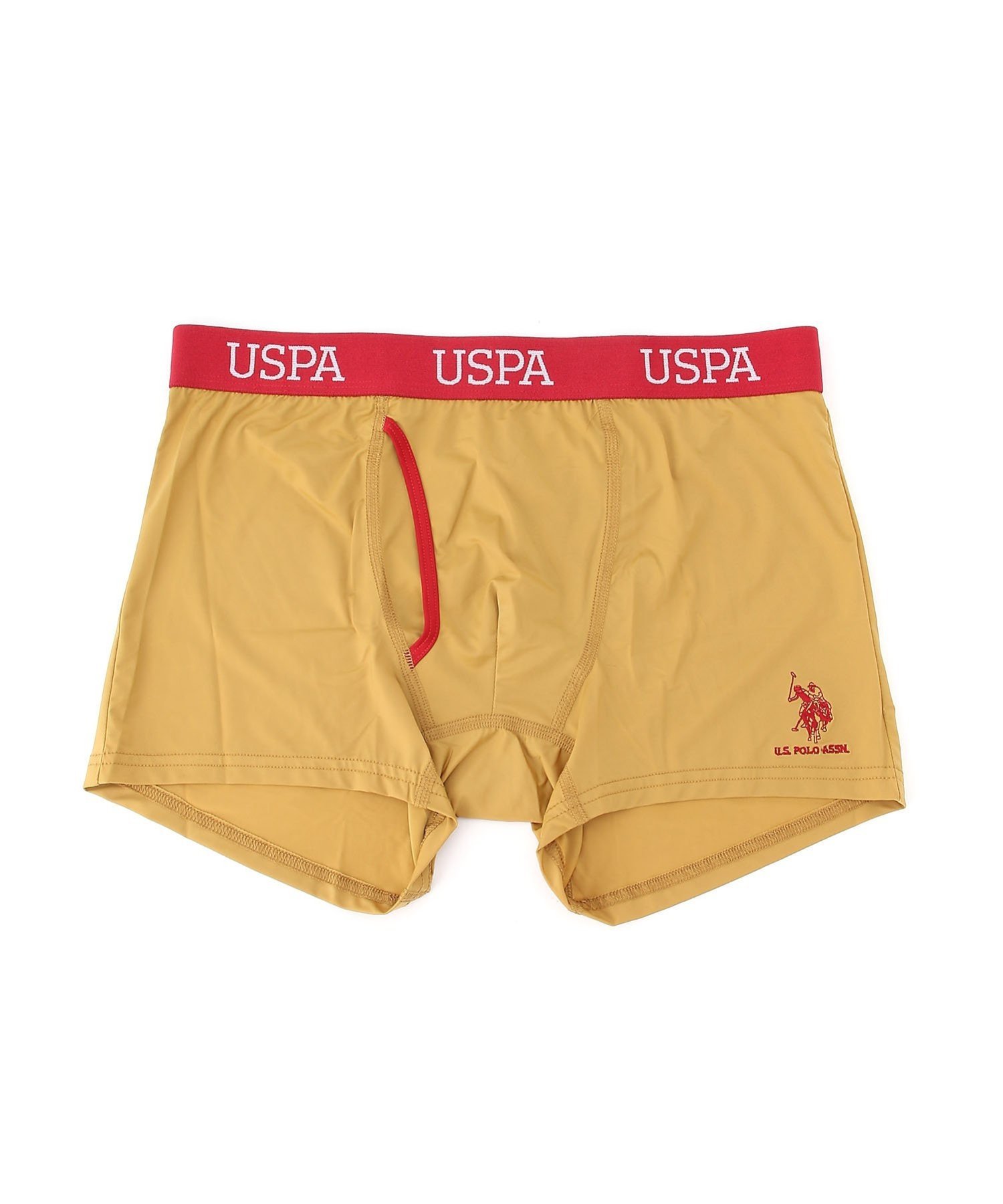 U.S. POLO ASSN. U.S.POLO ASSN./(M)USPAワンポイントアンダーパンツ ハンドサイン インナー・ルームウェア ボクサーパンツ・トランクス ベージュ ブラック レッド