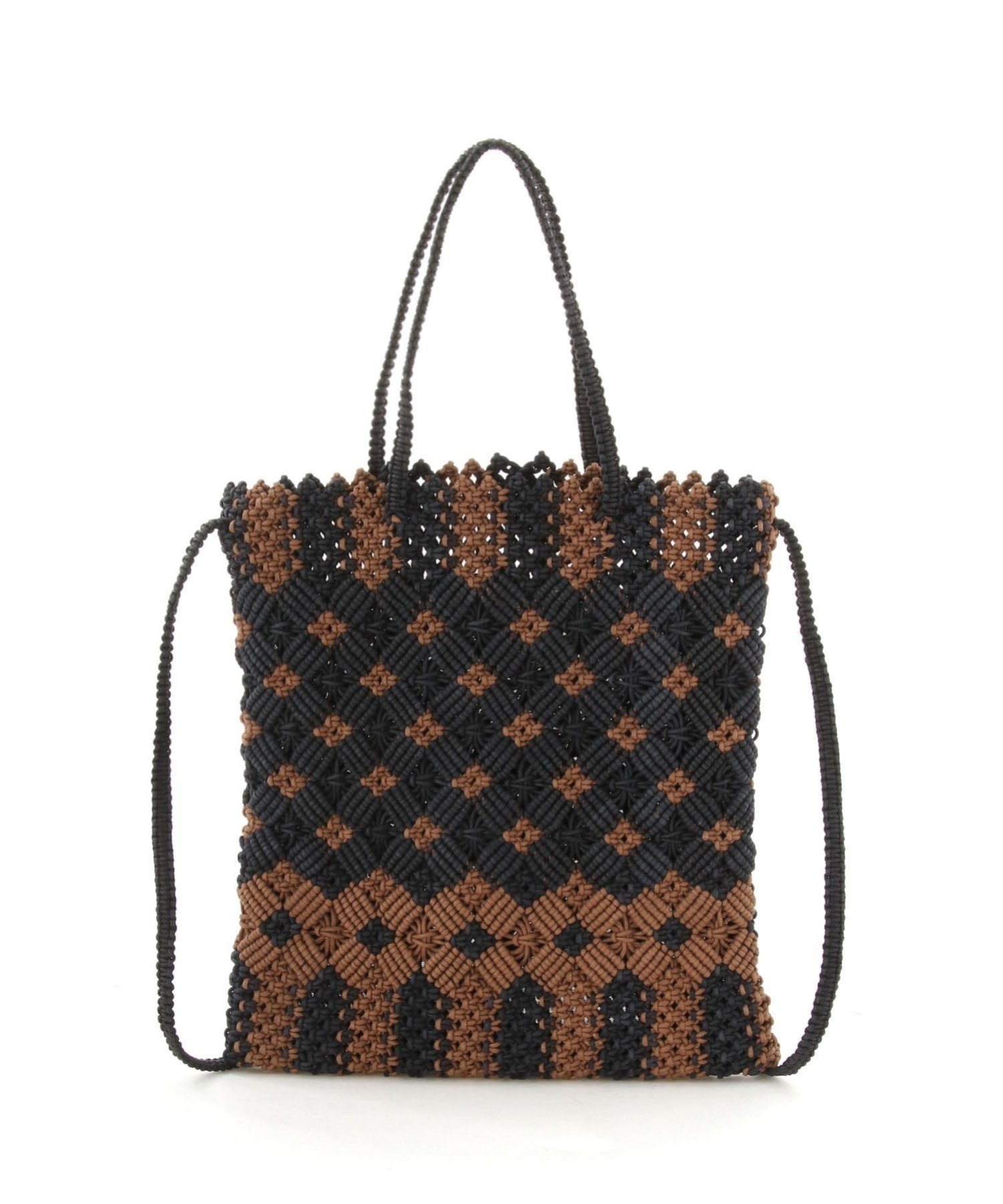 Swaraj Swaraj/(U)手編みマクラメSQ BAG スワラージ バッグ ショルダーバッグ【送料無料】