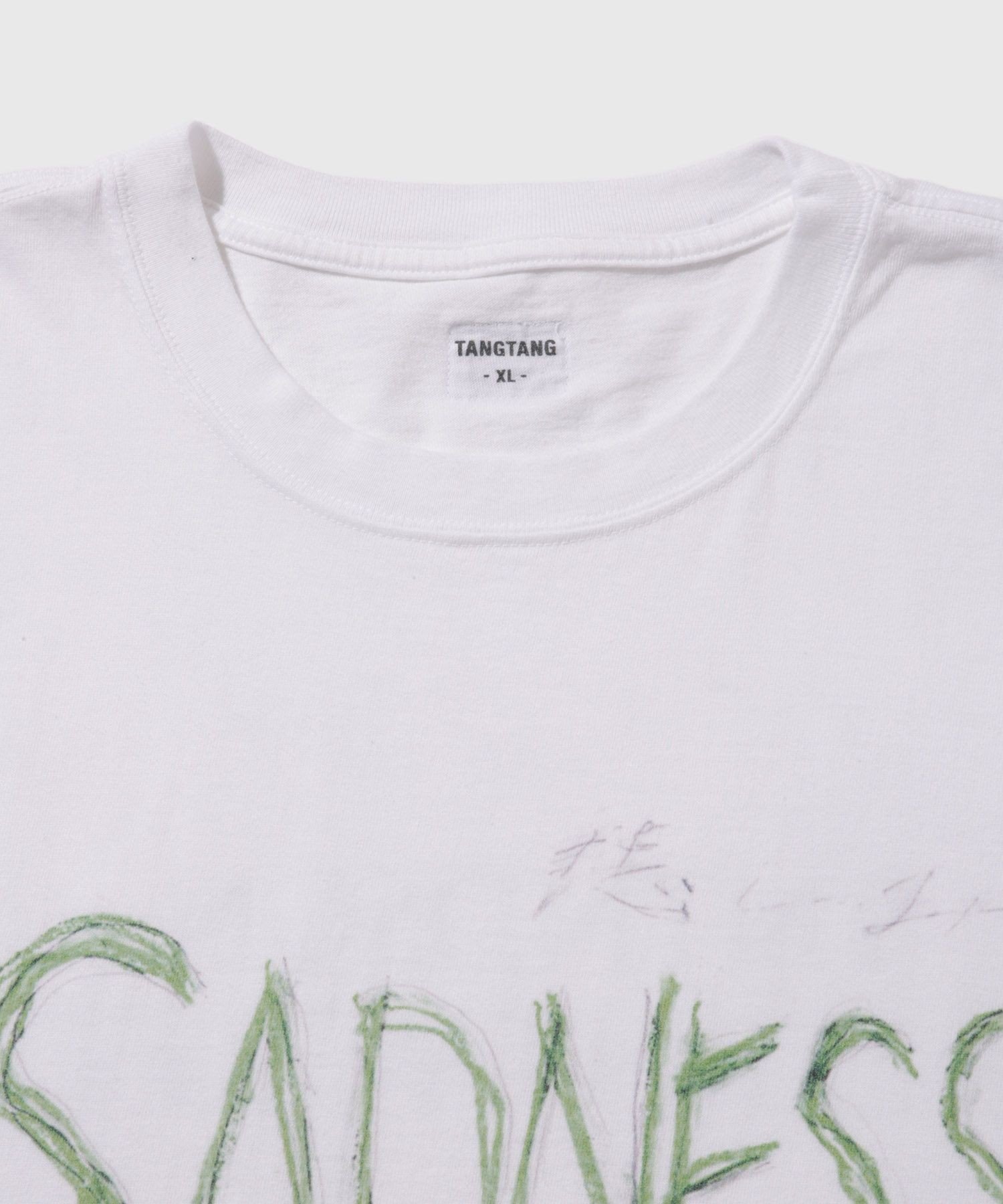 【SALE／40%OFF】ADAM ET ROPE' HOMME TANG DRAWING SADNESS アダムエロペ トップス カットソー・Tシャツ ホワイト【送料無料】