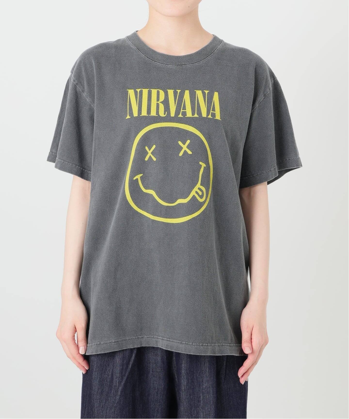 JOINT WORKS GOOD ROCK SPEED / グッドロックスピード NIRVANA SMILE ART T-SHIRT ジョイントワークス トップス カットソー・Tシャツ グレー【送料無料】