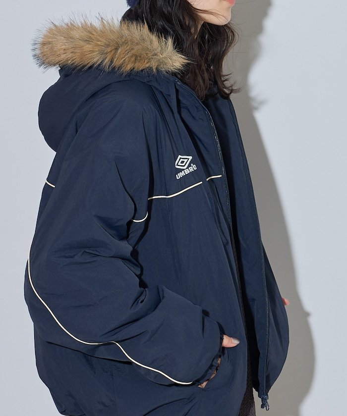別注 Fur Hoodie Nylon Jacket 26AW フリークスストア ジャケット・アウター ブルゾン・ジャンパー ブラウン ネイビー ベージュ