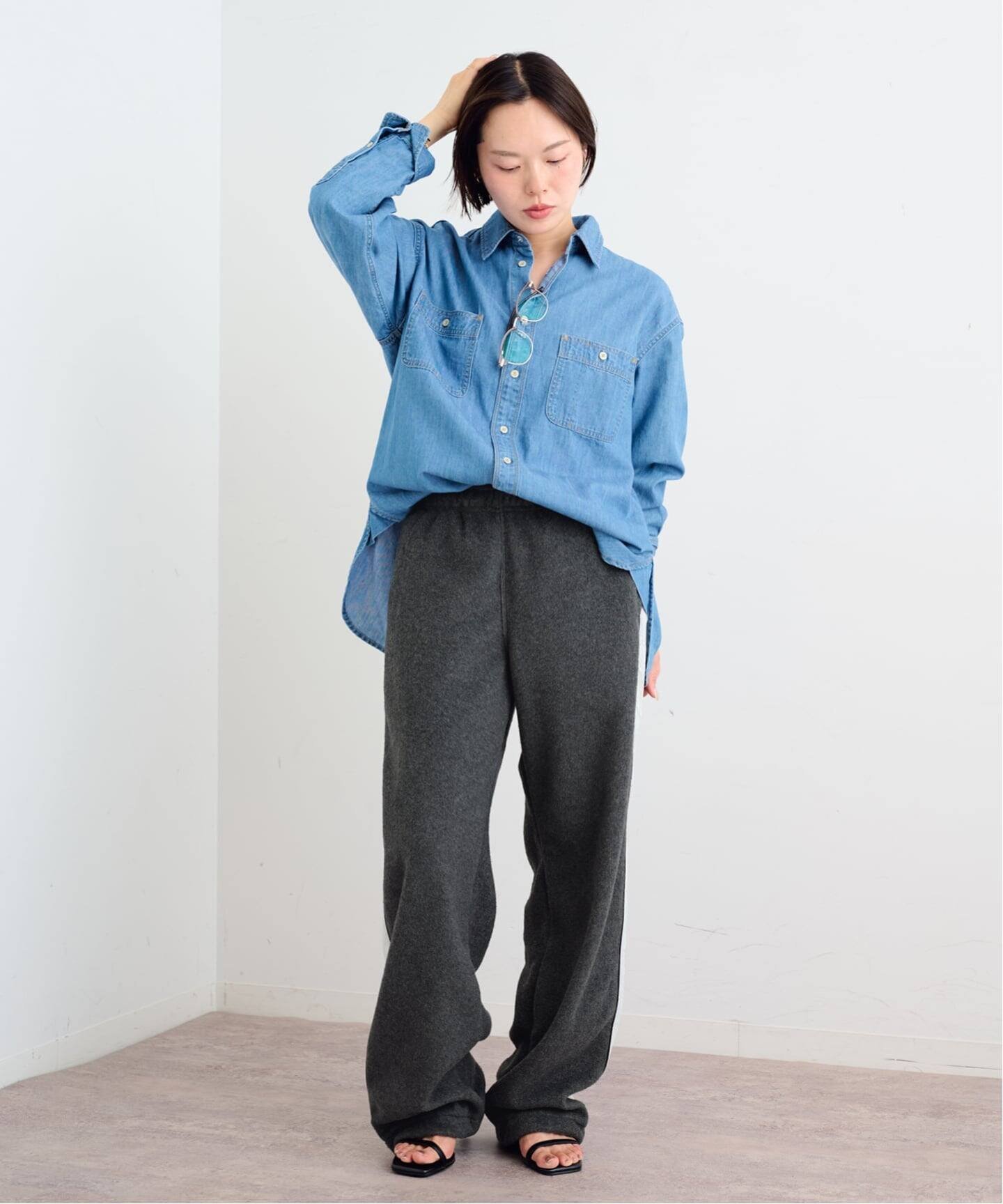 U by SPICK&SPAN 《予約》LOW CLASSIC Lc / ロウ クラシック エルシー Lc FLEECE SWEATPANTS ユーバイスピックアンドスパン パンツ その他のパンツ グレー