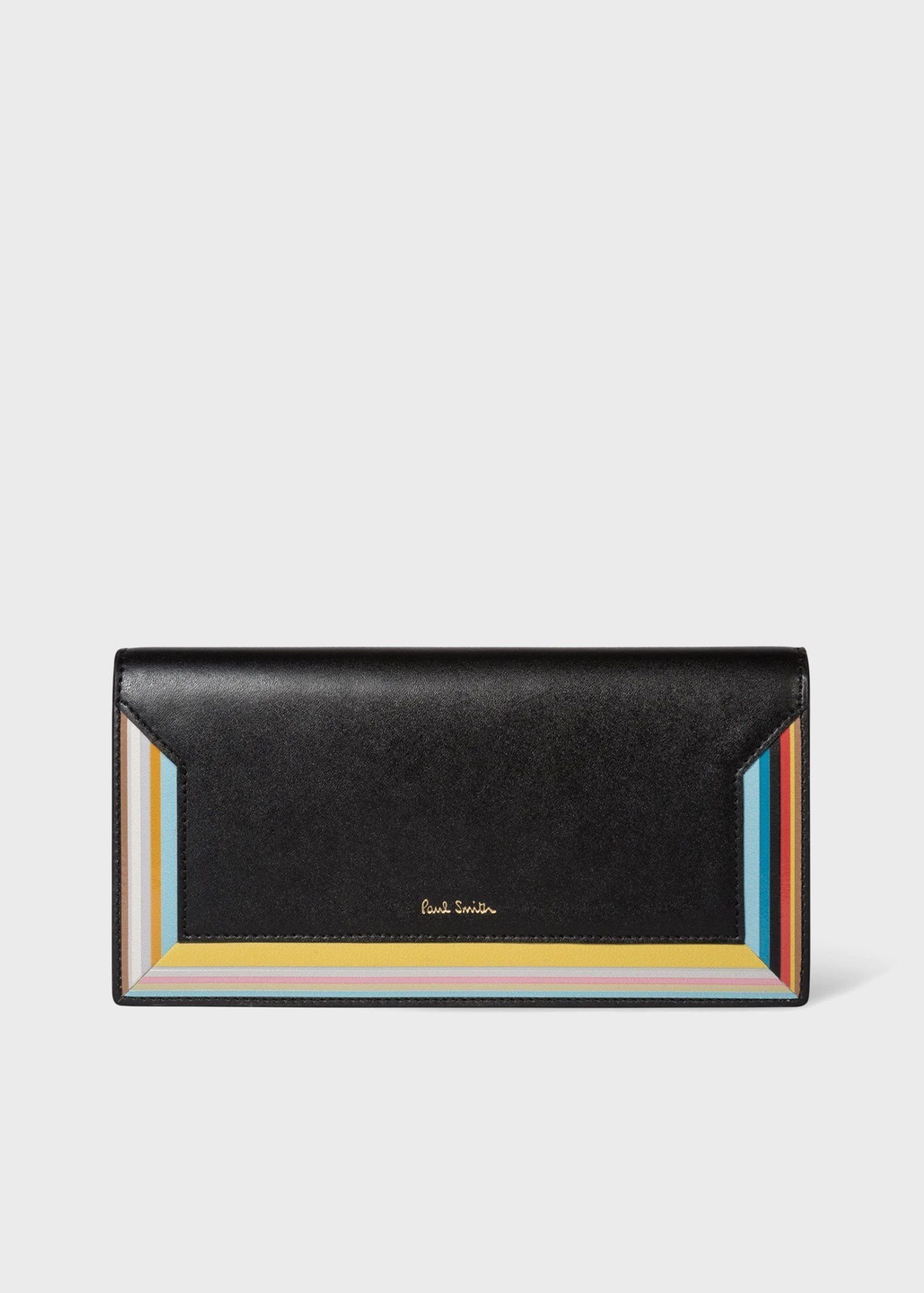 【SALE／30%OFF】Paul Smith シグネチャーストライプ 長財布 ポール・スミス 財布・ポーチ・ケース 財布 ブラック【送料無料】