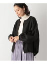 【SALE/40%OFF】LEPSIM ノーカラーZIPブルゾン レプシィム コート/ジャケット ブルゾン ブラック ベージュ ブラウン