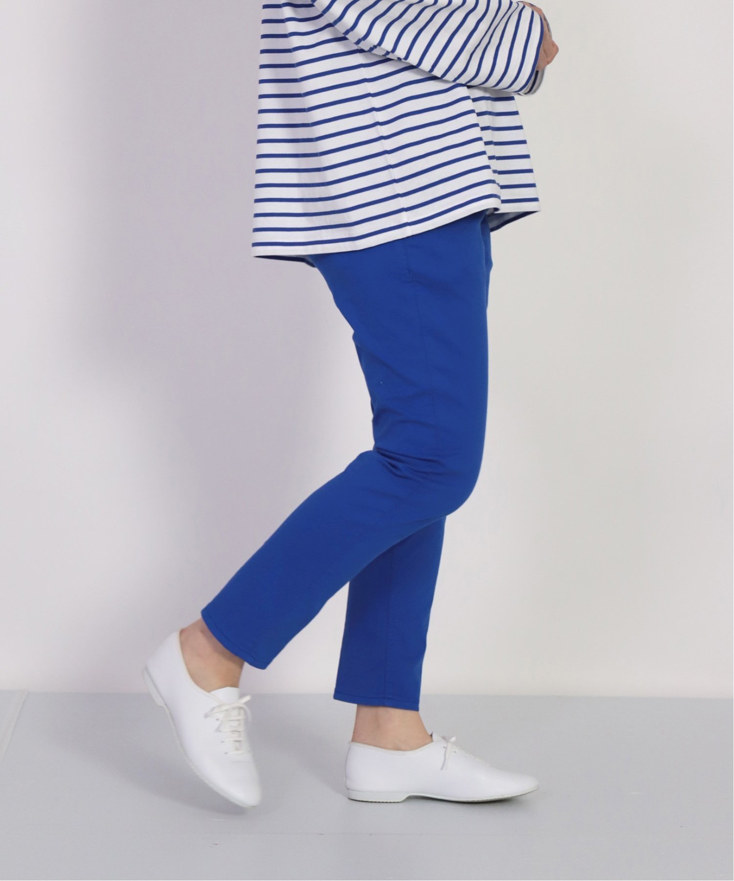. ISKOチノストレッチリラクシングテーパード ドミンゴ パンツ チノパンツ グリーン ブルー