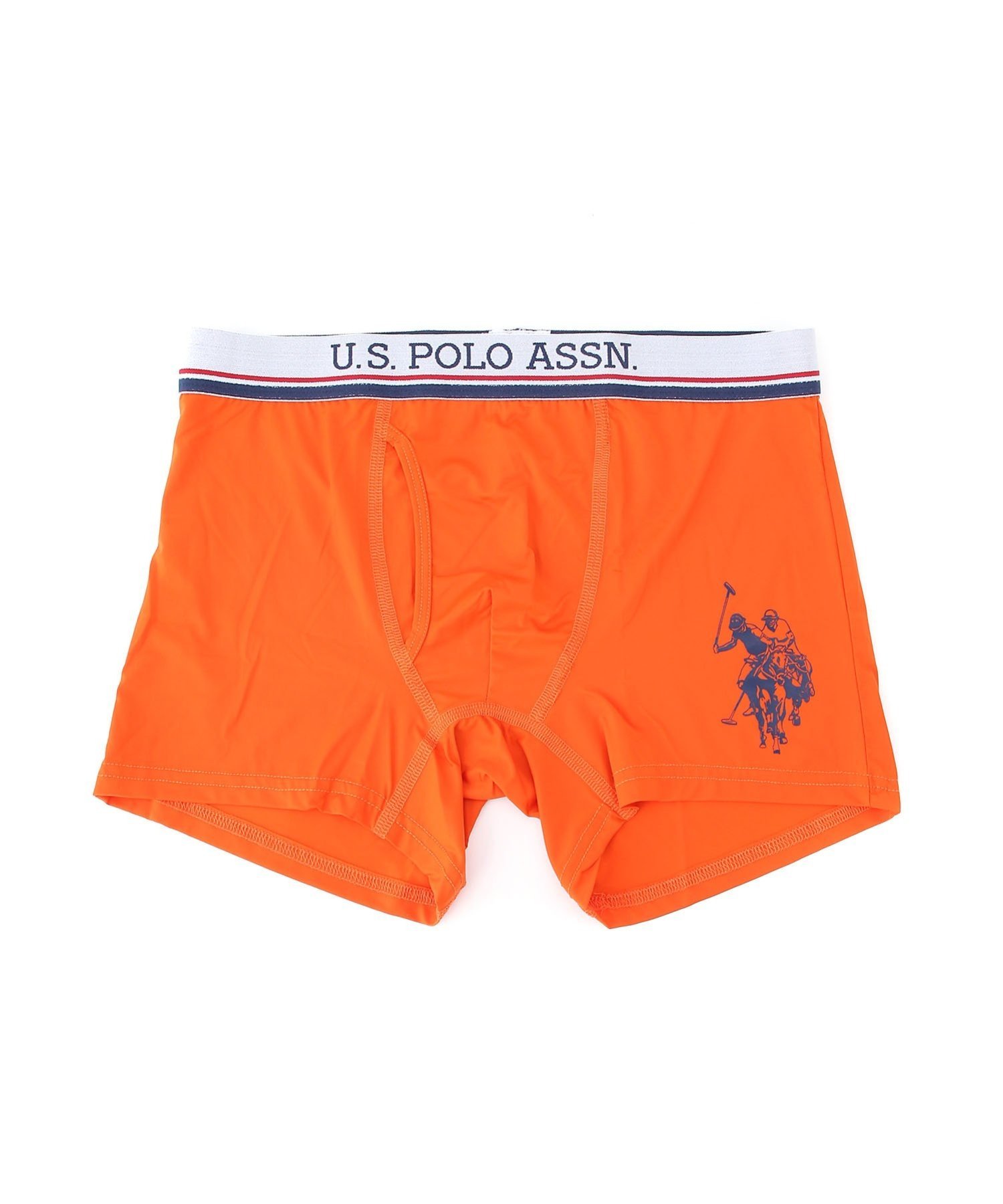 U.S. POLO ASSN. U.S.POLO ASSN./(M)USPAビッグロゴアンダーパンツ ハンドサイン インナー・ルームウェア ボクサーパンツ・トランクス オレンジ ピンク