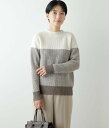 【SALE/30%OFF】NEWYORKER WOMEN 無染色ブロッキング ハイネックニットプルオーバー ニューヨーカー トップス ニット ホワイト【送料無料...