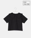 【SALE/50%OFF】ROPE' PICNIC KIDS 【KIDS】ビックカラーボーダーTEE/リンクコーデ ロペピクニック トップス カットソー・Tシャツ ブラック