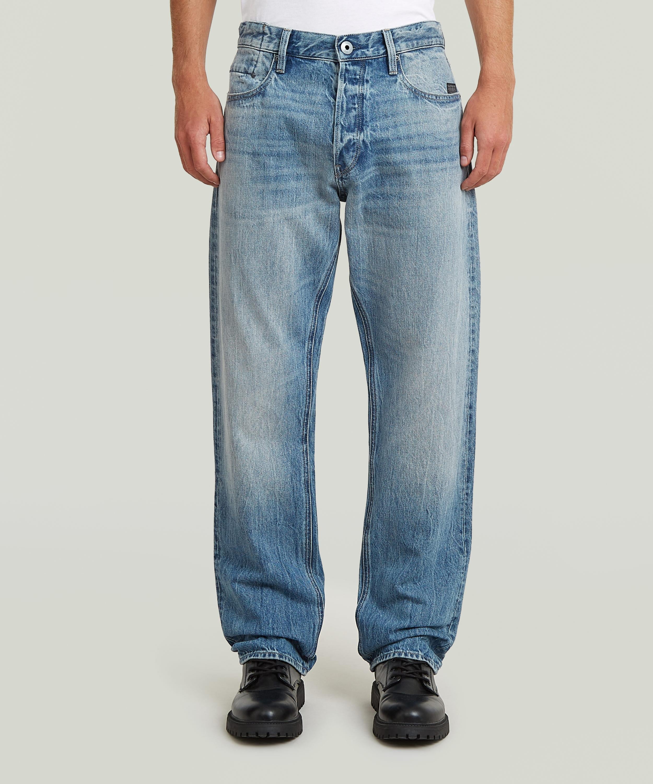 【公式ショップ】DAKOTA REGULAR STRAIGHT JEANS/ヴィンテージライクレギュラーストレートジーンズ ジースターロゥ パンツ ジーンズ・デニムパンツ ブルー