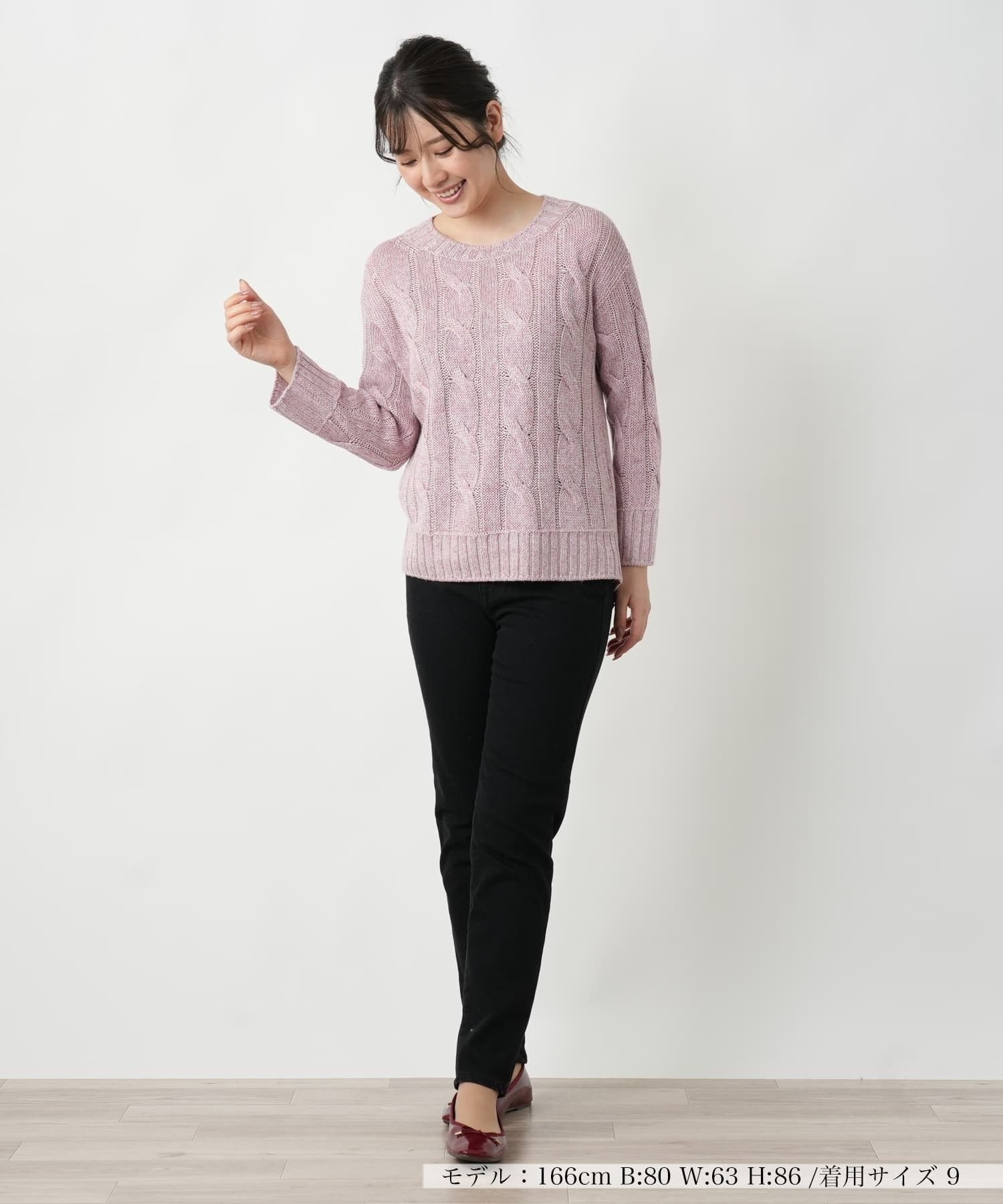 Leilian ブラックデニムパンツ【L JEANS】 レリアン パンツ ジーンズ・デニムパンツ ブラック