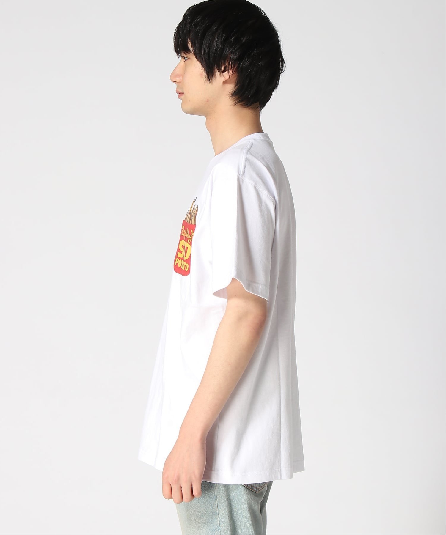 SURF DAY'S SURF DAY'S/(M)プリント SS TEE フララニハワイ トップス カットソー・Tシャツ ホワイト ピンク