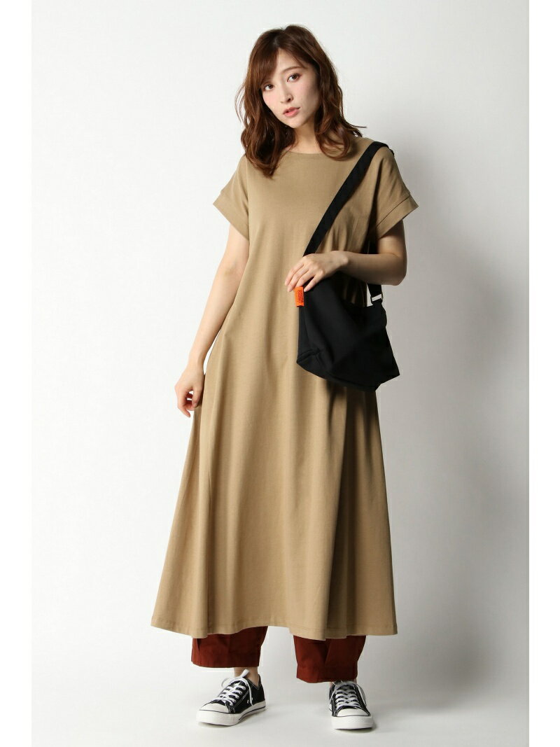 LBC with Life Aラインロングワンピース エルビーシー ワンピース・ドレス ワンピース グリーン ベージュ ブラック【送料無料】のサムネイル