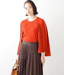 ニューヨーカー 服（レディース） 【SALE／60%OFF】NEWYORKER WOMEN L-SIZE 【L】キャッシュウール クルーネックニットカーディガン(手洗い可能) ニューヨーカー エルサイズ トップス カーディガン レッド【送料無料】